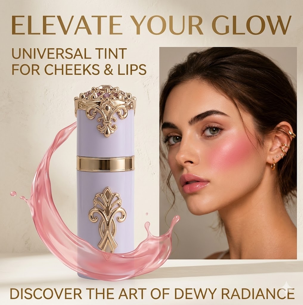 Natural Luminous Liquid Blush – Hydrating Lip & Cheek Tint, Smooth Texture, Everyday Natural Makeup Look