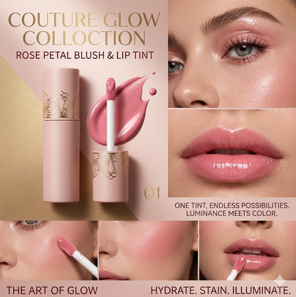 Natural Luminous Liquid Blush – Hydrating Lip & Cheek Tint, Smooth Texture, Everyday Natural Makeup Look