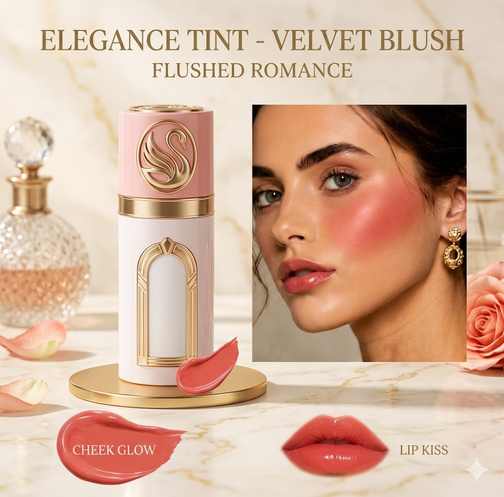 Natural Luminous Liquid Blush – Hydrating Lip & Cheek Tint, Smooth Texture, Everyday Natural Makeup Look