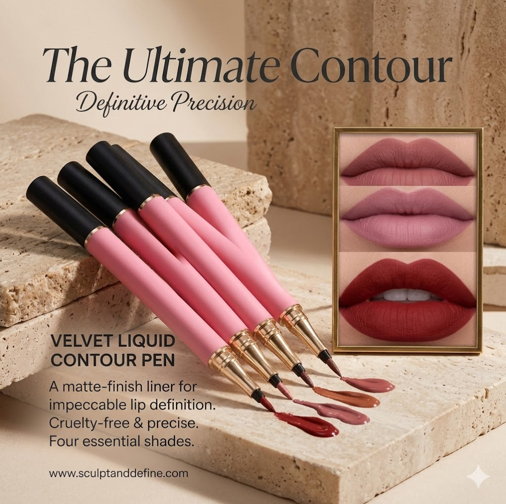 Summer Long-Lasting Lip Liner 2pcs – Smooth Defined Lips, High Color Matte Pencil, Non-Greasy, Waterproof & Smudge-Proof, Fade-Resistant