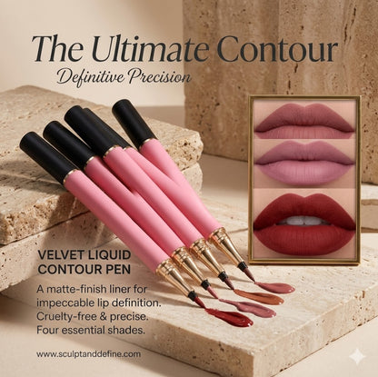 Summer Long-Lasting Lip Liner 2pcs – Smooth Defined Lips, High Color Matte Pencil, Non-Greasy, Waterproof & Smudge-Proof, Fade-Resistant